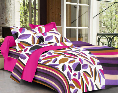 62% OFF on Vaani Cotton Printed Double Bedsheet