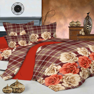 Metro Living Cotton Floral Double Bedsheet Metro Living Cotton Floral Double Bedsheet