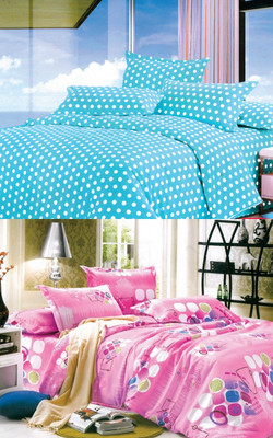 50% OFF on Fabhomes Polycotton Floral Double Bedsheet