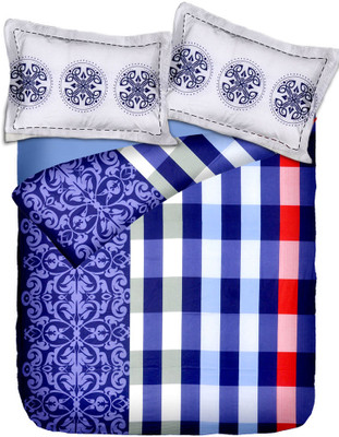 53% OFF on meSleep Cotton Floral Double Bedsheet