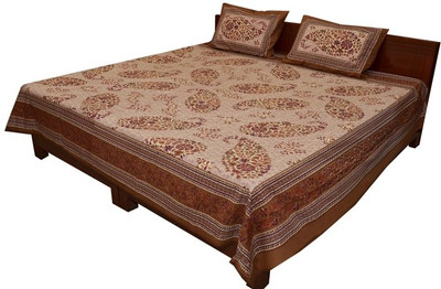 25% OFF on Style and Fashion Cotton Floral Double Bedsheet