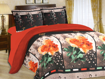 20% OFF on Cadillac Cotton Printed Double Bedsheet