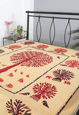 55% OFF on Rajrang Cotton Abstract Double Bedsheet 1 Bedsheet, Multicolor