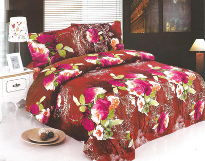 61% OFF on NE Cotton Floral Double Fitted Bedsheet