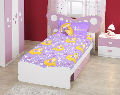 5% OFF on Bombay Dyeing Cotton Printed Single Bedsheet 1 Bedsheet, 1 Pillow Cover