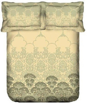 Trident Cotton Printed Queen Bedsheet Trident Cotton Printed Queen Bedsheet