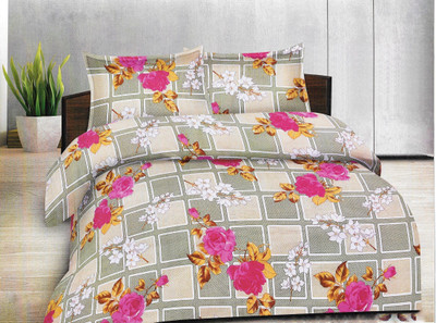 25% OFF on Goodwill Cotton Printed Double Bedsheet 1Bedsheet, 2Pillow cover, Multicolor