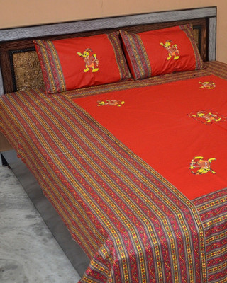 64% OFF on Famacart Cotton Printed Double Bedsheet