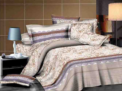 65% OFF on Kalash Chiaro Cotton Printed Double Bedsheet