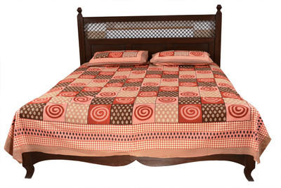 60% OFF on Soundarya Cotton Abstract Double Bedsheet