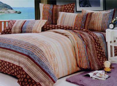 25% OFF on North West Polyester Printed Double Bedsheet 1 Double Bedsheet, 2 Pillow Cases, Multicolor