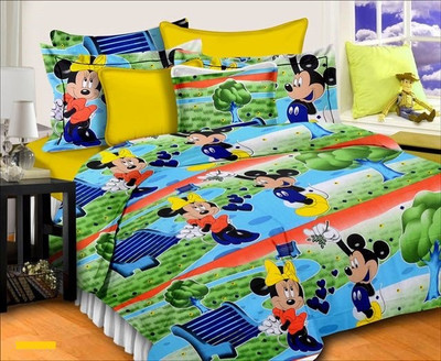 50% OFF on Aalidhra Techtex Cotton 3D Printed Double Bedsheet