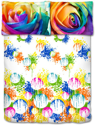 17% OFF on Bombay Dyeing Cotton Printed Double Bedsheet 2 Pillow Covers, 1 Bedsheet, Multicolor