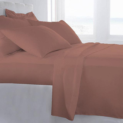 5% OFF on LNT Cotton Plain Queen sized Double Bedsheet