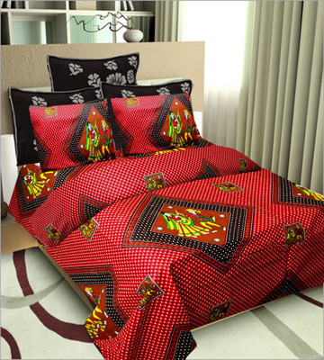 62% OFF on Shopgrab Cotton Printed Double Bedsheet