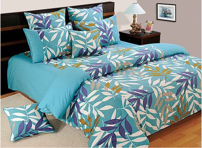 15% OFF on Swayam Cotton Printed Double Fitted Bedsheet