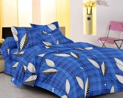 45% OFF on IWS Polycotton Printed Double Bedsheet 1 Double Bedsheet, 2 Pillow cover, Multicolor