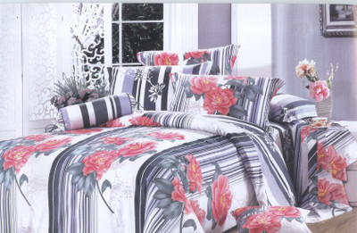 38% OFF on Gran Cotton Abstract Double Bedsheet