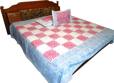 53% OFF on Jaipur Art and Craft Cotton Printed Double Bedsheet