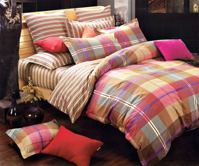 42% OFF on Rago Cotton Checkered Double Bedsheet