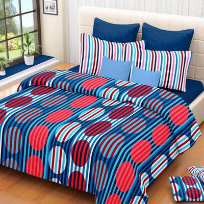 53% OFF on Aneka Cotton Geometric Double Bedsheet 1 bedsheet, 2 pillow covers, Multicolor 53% OFF on Aneka Cotton Geometric Double Bedsheet 1 bedsheet, 2 pillow covers, Multicolor