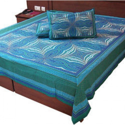 35% OFF on Shoppingtara Cotton Printed Double Fitted Bedsheet