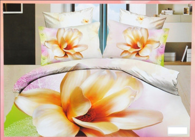 53% OFF on Valtellina Cotton Floral Double King Bedsheet