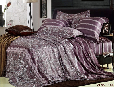 24% OFF on Skap Cotton Abstract King Bedsheet