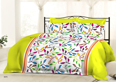 23% OFF on Bombay Dyeing Cotton Double Bedsheet Bed Sheet, Yellow