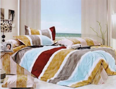 38% OFF on Gran Cotton Abstract King Bedsheet