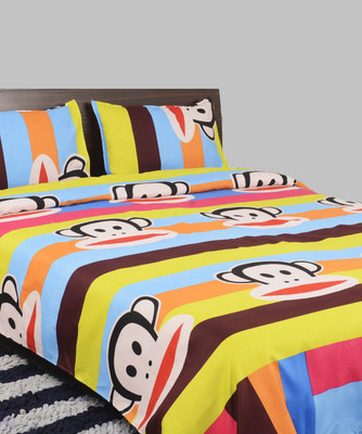 58% OFF on Breeza Polycotton 3D Printed Double Bedsheet