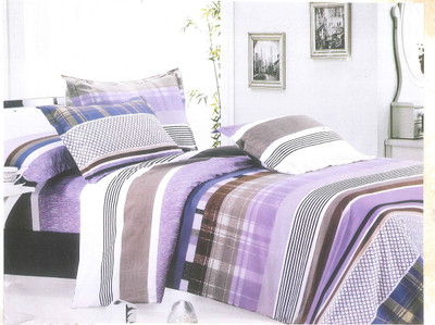 22% OFF on North West Polycotton Checkered Double Bedsheet 1 Bedsheet, 2 Pillow Covers, Multicolor