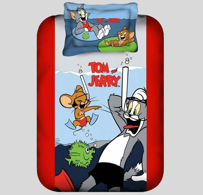 Portico New York Cotton Printed Single Bedsheet 1 Bedsheet, 1 Pillow Cover, Multicolor