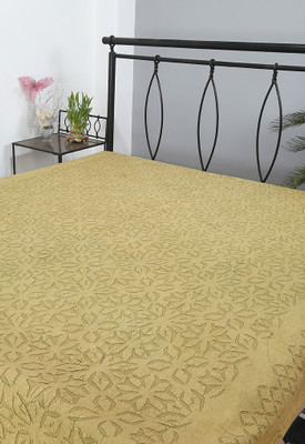 57% OFF on Rajrang Cotton Abstract Double Bedsheet 1 Bedsheet, Green