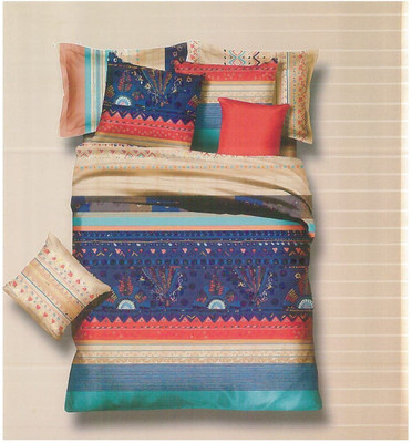 37% OFF on Ross Luxury Living Cotton Striped Double Bedsheet