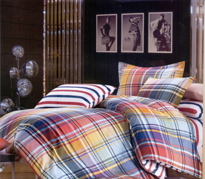 33% OFF on Ross Luxury Living Cotton Checkered Single Bedsheet