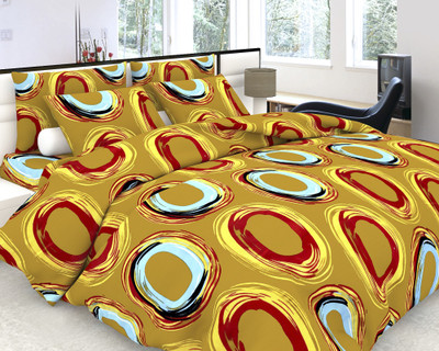 30% OFF on Divine Closet Cotton Geometric Queen Bedsheet