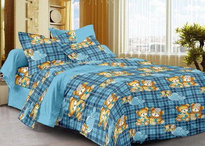 50% OFF on La Fleur Cotton Abstract Double Bedsheet