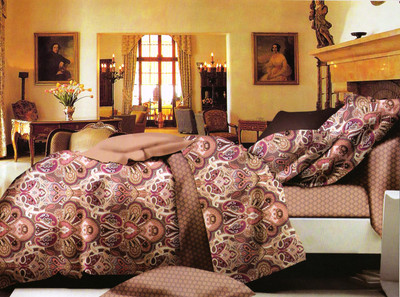 70% OFF on Rose Petal Polyester Damask Queen, Double Bedsheet