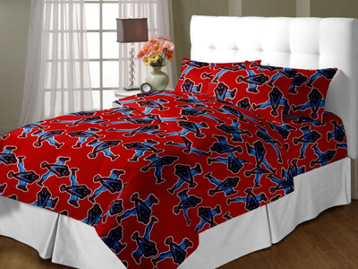 9% OFF on Blush Cotton Printed Double Bedsheet