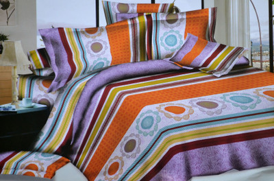 14% OFF on Onze Polycotton Printed Queen sized Double Bedsheet