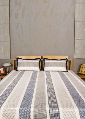 55% OFF on Home Glamour Satin Printed Double Bedsheet