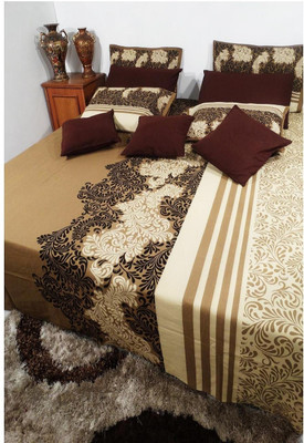 46% OFF on Heritagefabs Cotton Printed Double Bedsheet