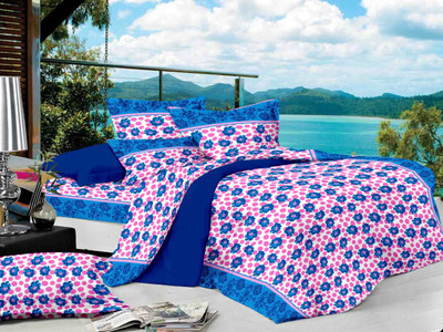 56% OFF on Lali Prints Cotton Floral Single Bedsheet 1 Bedsheet, Pink