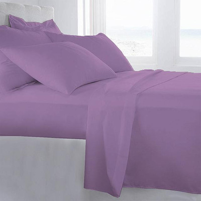 5% OFF on LNT Cotton Plain Queen sized Double Bedsheet