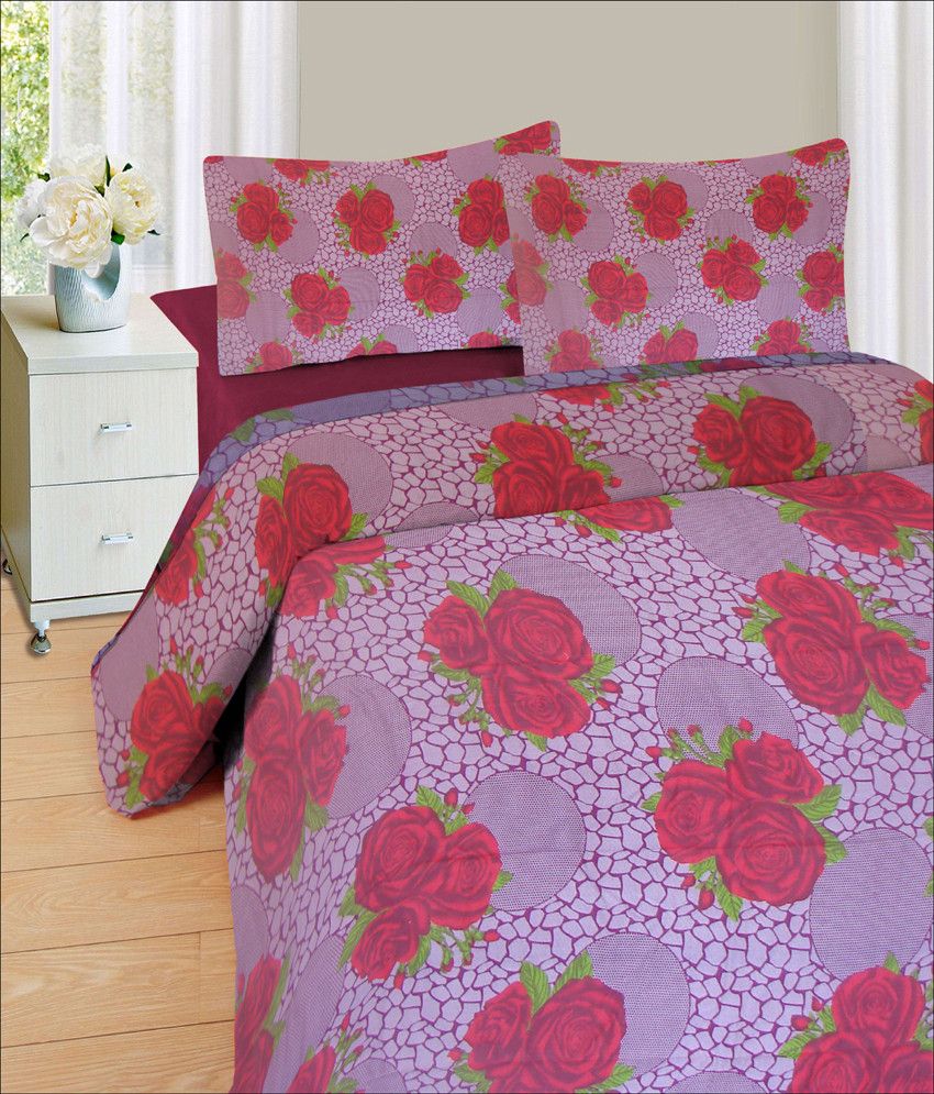52% OFF on Fabutex Cotton Printed Double Bedsheet