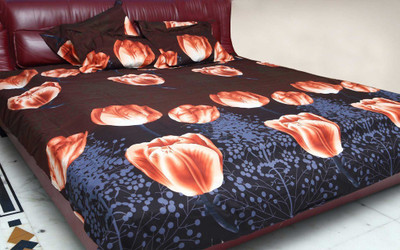 Cosmosgalaxy Polycotton Floral Double Bedsheet
