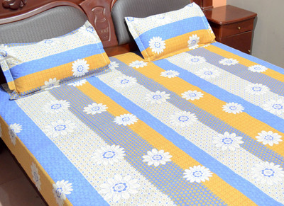 32% OFF on DFR Cotton Printed Double Bedsheet