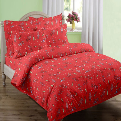 Swaas Cotton Printed Single Bedsheet