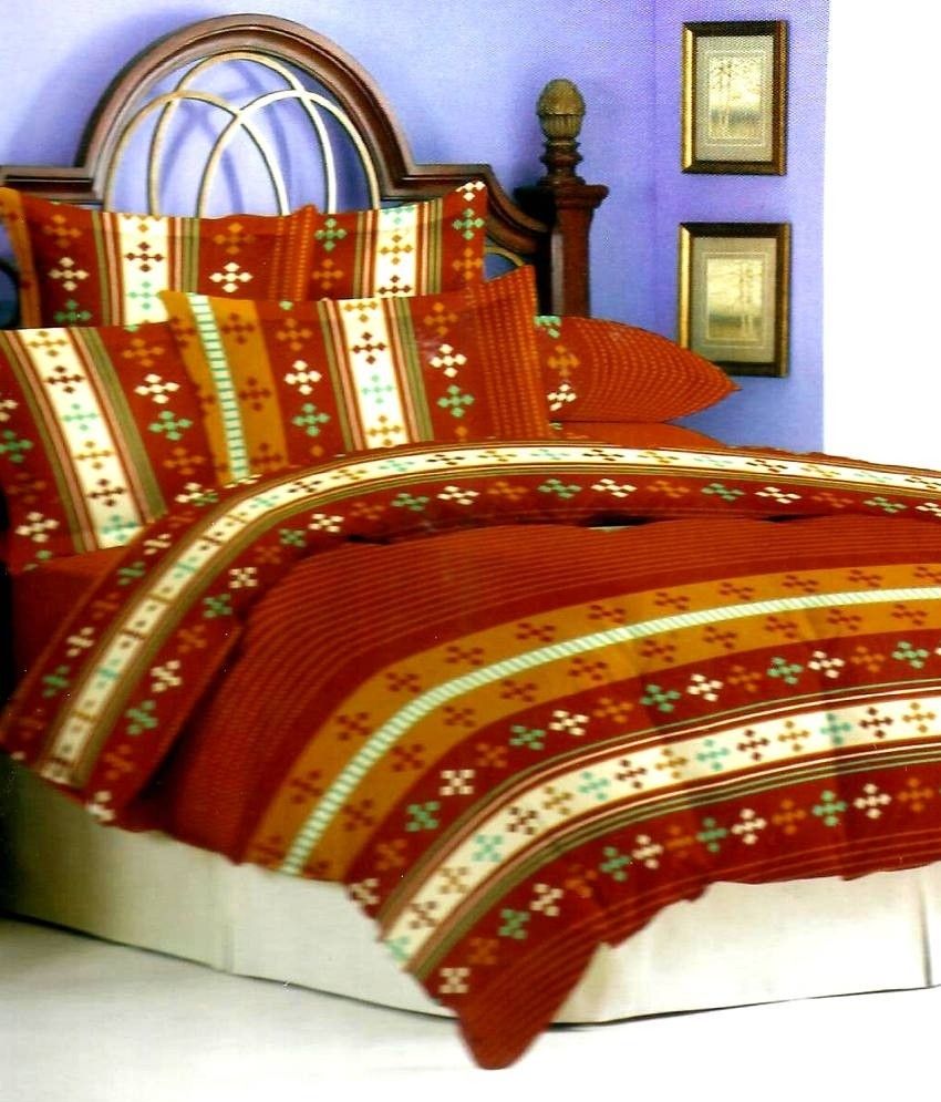 Bombay Dyeing Polycotton Printed Double Bedsheet